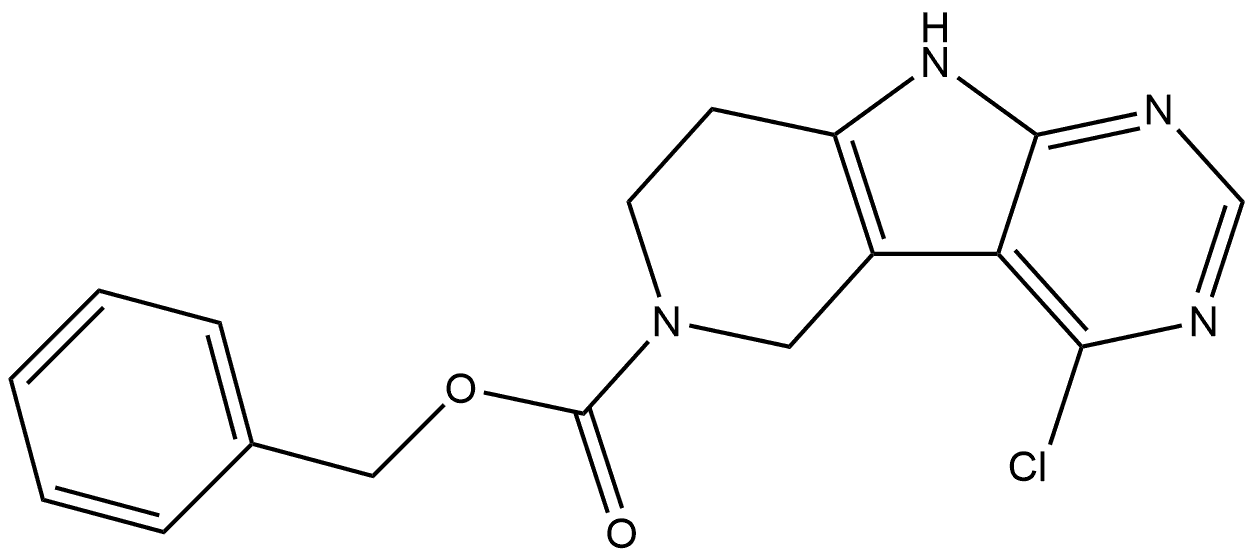 4-氯-5,7,8,9-四氢-6H-吡啶并[3′,4′:4,5]吡咯并[2,3-D]嘧啶-6-羧酸苯酯, 1300026-99-6, 结构式