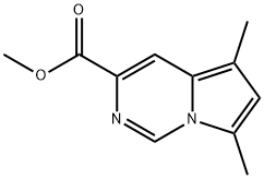 methyl 5,7-dimethylpyrrolo[1,2-c]pyrimidine-3-carboxylate Struktur