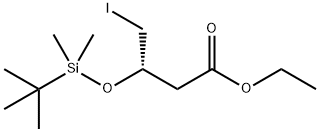 Butanoic acid, 3-[[(1,1-dimethylethyl)dimethylsilyl]oxy]-4-iodo-, ethyl ester, (3S)-