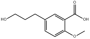 5-(3-羟丙基)-2-甲氧基苯甲酸,130161-10-3,结构式