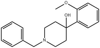 1-苄基-4-(2-甲氧基苯基)哌啶-4-醇 结构式