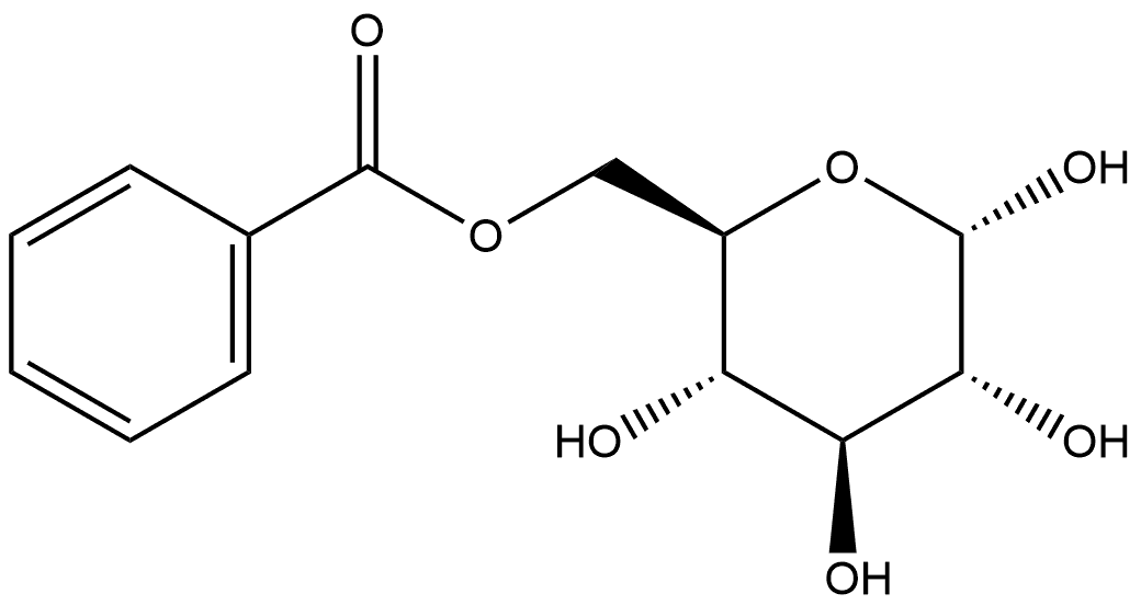 α-D-Glucopyranose, 6-benzoate Struktur