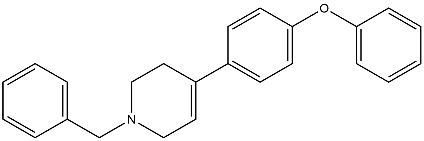 1,2,3,6-Tetrahydro-4-(4-phenoxyphenyl)-1-(phenylmethyl)pyridine Structure