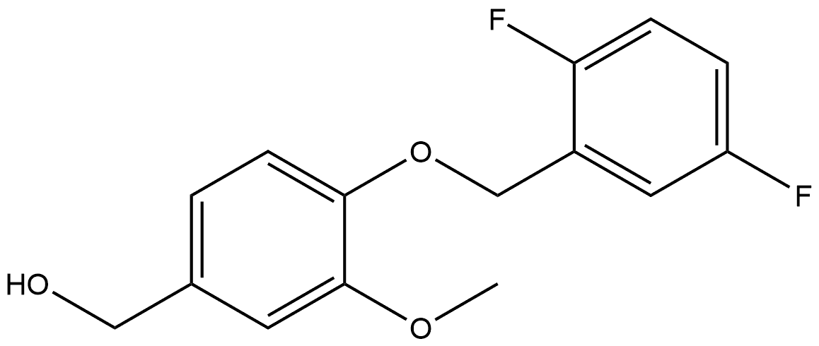 4-[(2,5-Difluorophenyl)methoxy]-3-methoxybenzenemethanol Structure