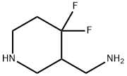 3-Piperidinemethanamine, 4,4-difluoro- Structure