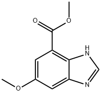 1H-Benzimidazole-7-carboxylic acid, 5-methoxy-, methyl ester,1305323-10-7,结构式