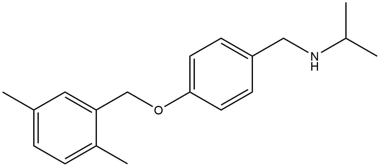 4-[(2,5-Dimethylphenyl)methoxy]-N-(1-methylethyl)benzenemethanamine Structure
