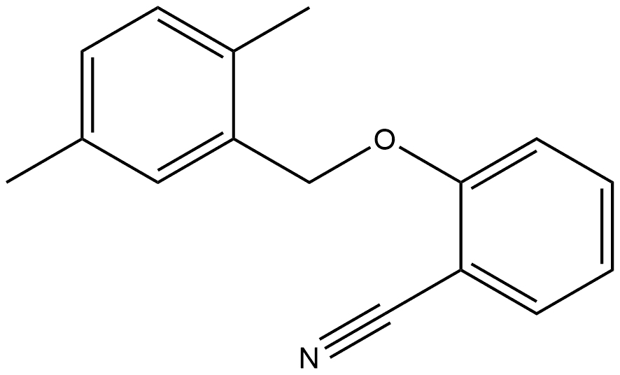 2-[(2,5-Dimethylphenyl)methoxy]benzonitrile Structure