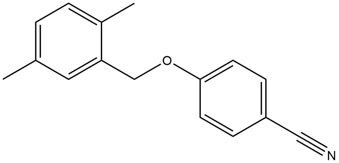4-[(2,5-Dimethylphenyl)methoxy]benzonitrile 结构式