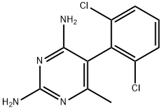 2,4-Pyrimidinediamine, 5-(2,6-dichlorophenyl)-6-methyl- Structure