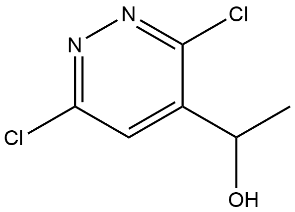 1-(3,6-二氯哒嗪-4-基)乙-1-醇,130825-22-8,结构式