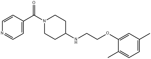 1309241-34-6 (4-((2-(2,5-二甲基苯氧基)乙基)氨基)哌啶-1-基)(吡啶-4-基)甲酮