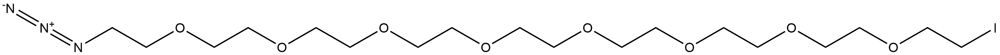 1-Azido-26-iodo-3,6,9,12,15,18,21,24-octaoxahexacosane Structure