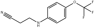 Propanenitrile, 3-[[4-(trifluoromethoxy)phenyl]amino]-,130997-77-2,结构式