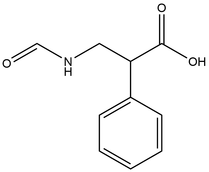Benzeneacetic acid, α-[(formylamino)methyl]- Structure