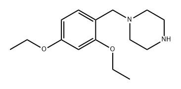 Piperazine, 1-[(2,4-diethoxyphenyl)methyl]- 结构式
