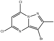Pyrazolo[1,5-a]pyrimidine, 3-bromo-5,7-dichloro-2-methyl- Structure