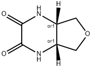 (4aR,7aS)-octahydrofuro[3,4-b]pyrazine-2,3-dione, cis 结构式