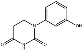 2,4(1H,3H)-Pyrimidinedione, dihydro-1-(3-hydroxyphenyl)- Struktur