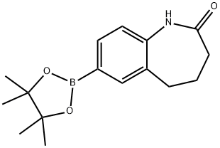 7-(4,4,5,5-四甲基-1,3,2-二氧硼烷-2-基)-4,5-二氢-1H-苯并[B]氮杂-2(3H)-酮, 1312005-59-6, 结构式