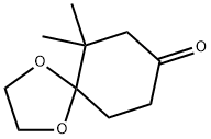 1,4-Dioxaspiro[4.5]decan-8-one, 6,6-dimethyl- Struktur