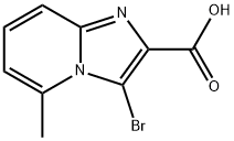 Imidazo[1,2-a]pyridine-2-carboxylic acid, 3-bromo-5-methyl- 结构式