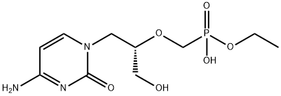 Cidofovir Related Compound A (15 mg) (1-[(S)-3-Hydroxy-2-(O-ethylphosphonomethoxy)propyl]cytosine) Struktur