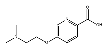 2-Pyridinecarboxylic acid, 5-[2-(dimethylamino)ethoxy]- Structure