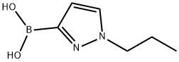 Boronic acid, B-(1-propyl-1H-pyrazol-3-yl)- Struktur