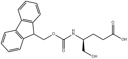 Pentanoic acid, 4-[[(9H-fluoren-9-ylmethoxy)carbonyl]amino]-5-hydroxy-, (4S)-,1313054-70-4,结构式