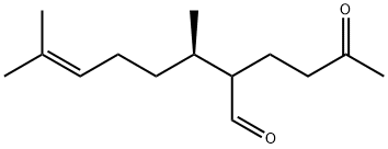 6-Octenal, 3,7-dimethyl-2-(3-oxobutyl)-, (3R)- Structure