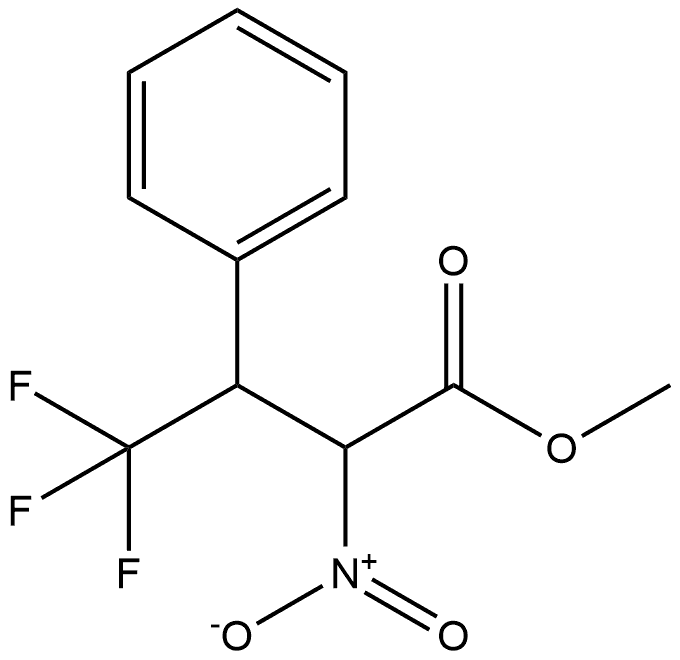 Methyl α-nitro-β-(trifluoromethyl)benzenepropanoate 结构式