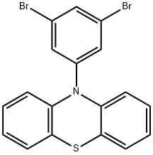 10-(3,5-dibromophenyl)-10H-phenothiazine,1313412-08-6,结构式