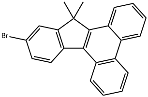 11-溴-13,13-二甲基-13H-茚并[1,2-L]菲 结构式
