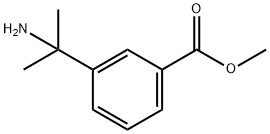 Benzoic acid, 3-(1-amino-1-methylethyl)-, methyl ester 结构式