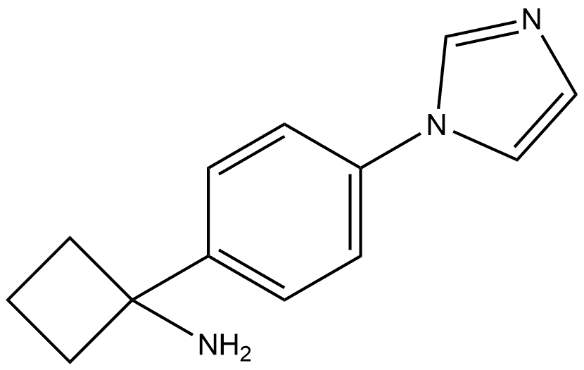 1-(4-(1H-咪唑-1-基)苯基)环丁胺, 1314702-40-3, 结构式
