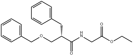 Glycine, N-[(2S)-1-oxo-3-(phenylmethoxy)-2-(phenylmethyl)propyl]-, ethyl ester Structure
