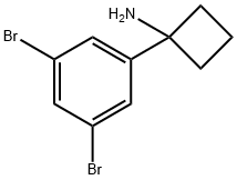 1-(3,5-dibromophenyl)cyclobutan-1-amine 结构式