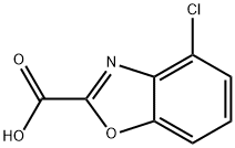 2-Benzoxazolecarboxylic acid, 4-chloro- Struktur
