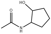 (S,S)-(+)-N-(2-羟基环戊基)乙酰胺 结构式