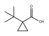 Cyclopropanecarboxylic acid, 1-(1,1-dimethylethyl)- Structure