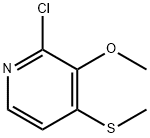 2-氯-3-甲氧基-4-(甲硫基)吡啶, 1314972-62-7, 结构式