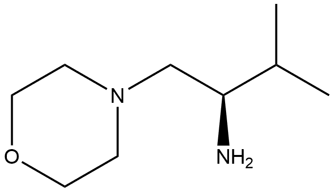 (R)-3-methyl-1-morpholinobutan-2-amine 化学構造式