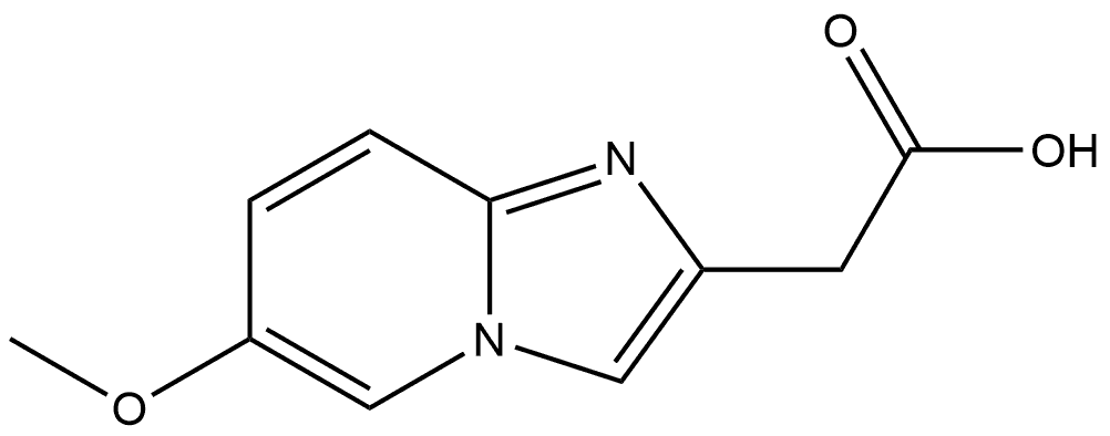 2-(6-methoxyimidazo[1,2-a]pyridin-2-yl)acetic acid,1315364-17-0,结构式