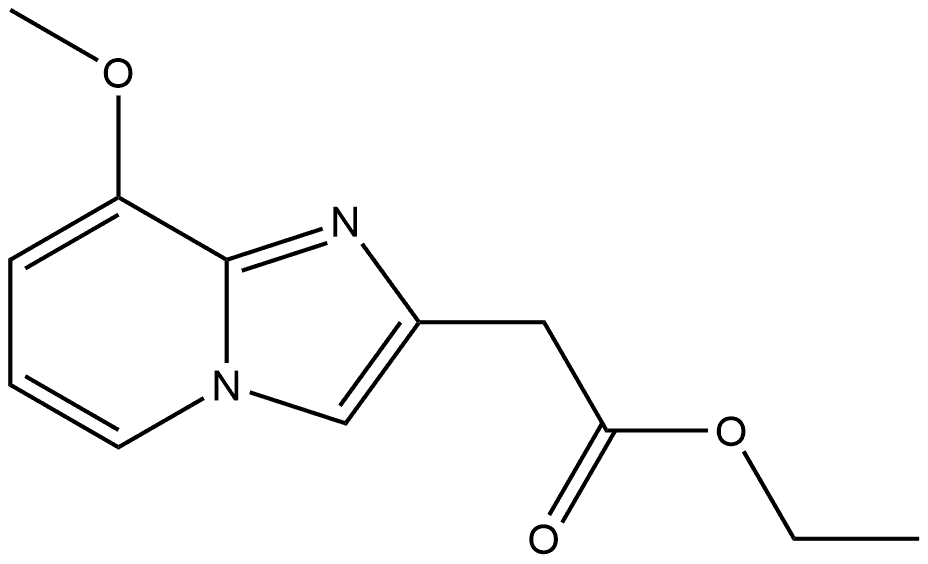 ethyl 2-(8-methoxyimidazo[1,2-a]pyridin-2-yl)acetate 结构式