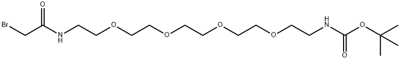 1,1-Dimethylethyl 19-bromo-18-oxo-5,8,11,14-tetraoxa-2,17-diazanonadecanoate Structure