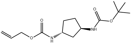 Carbamic acid, N-[(1R,3R)-3-[[(1,1-dimethylethoxy)carbonyl]amino]cyclopentyl]-, 2-propen-1-yl ester