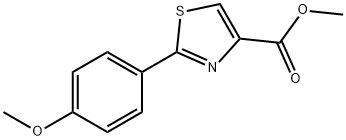 4-Thiazolecarboxylic acid, 2-(4-methoxyphenyl)-, methyl ester Structure