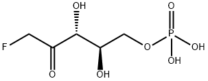 1-fluoro-1-deoxyribulose-5-phosphate Structure