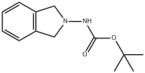 Carbamic acid, N-(1,3-dihydro-2H-isoindol-2-yl)-, 1,1-dimethylethyl ester Struktur